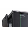 Szafa sieciowa wisząca jednosekcyjna DIGITUS Dynamic 19'' 12U, 600x450, drzwi szyba, czarny, niezmontowana, 60kg - nr 7
