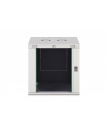 Szafa sieciowa wisząca jednosekcyjna DIGITUS Dynamic 19'' 12U, 600x600, drzwi szyba, szary, niezmontowana, 60kg - nr 3