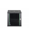 Szafa sieciowa wisząca jednosekcyjna DIGITUS Dynamic 19'' 12U, 600x600, drzwi szyba, czarny, niezmontowana, 60kg - nr 3