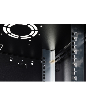 Szafa sieciowa wisząca jednosekcyjna DIGITUS Dynamic 19'' 16U, 600x450, drzwi szyba, czarny, niezmontowana, 60kg