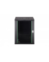 Szafa sieciowa wisząca jednosekcyjna DIGITUS Dynamic 19'' 16U, 600x600, drzwi szyba, czarny, niezmontowana, 60kg - nr 3