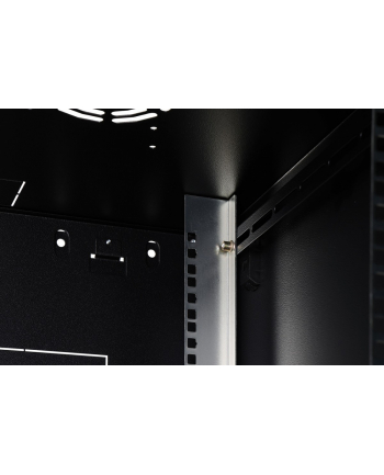 Szafa sieciowa wisząca jednosekcyjna DIGITUS Dynamic 19'' 16U, 600x600, drzwi szyba, czarny, niezmontowana, 60kg