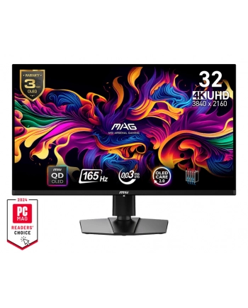 msi Monitor MAG 321UP QD-OLED 31.5 cala UHD/LED/Flat/165Hz/czarny