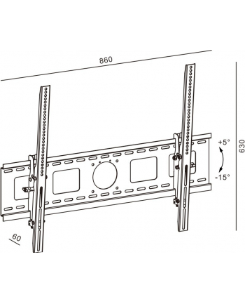 Uchwyt TV TB-851 do telewizora do 100 '' 90kg max VESA 800x600 nr 1
