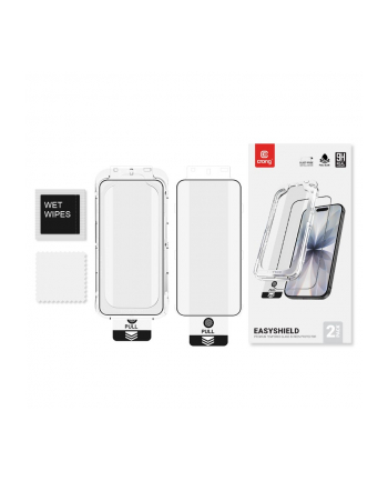 crong Szkło hartowane EasyShield 2-Pack - iPhone 17 / iPhone 17 Pro / iPhone 16 Pro (2 sztuki)