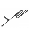 digitus Kabel zasilający 2w1 USB-C - 2x USB-C, USB 2.0 140W PD 3.1, nylonowy, 1,8m czarny - nr 1