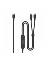 digitus Kabel zasilający 2w1 USB-C - 2x USB-C, USB 2.0 140W PD 3.1, nylonowy, 1,8m czarny - nr 4