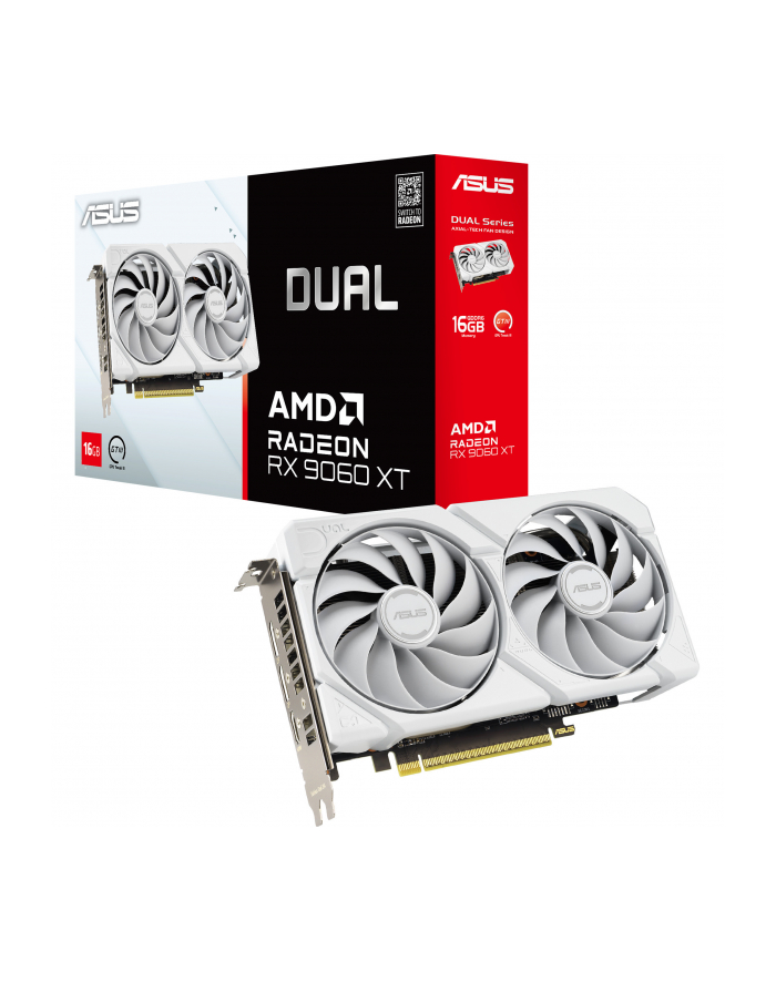 asus Karta graficzna Radeon RX 9060 XT DUAL-RX9060XT-16G-WHITE główny