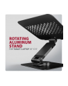 axagon STND-LRB Podstawa do laptopów aluminiowa 10-17,3 cala regulowana wysokość, obczerwonyowa o 360 stopni, Czarna - nr 7