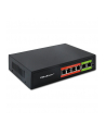 qoltec Przełącznik sieciowy SWITCH FAST Ethernet PoE | 4x RJ45 |  2x    RJ45 Uplink | 65W | 10/100Mb/s - nr 2