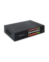 qoltec Przełącznik sieciowy SWITCH FAST Ethernet PoE | 8x RJ45 |  2x RJ45 Uplink | 120W | 10/100 Mb/s - nr 1