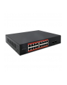 qoltec Przełącznik sieciowy SWITCH Gigabit Ethernet PoE | 16x RJ45 | 2x SFP | 1000 Mb/s - nr 2