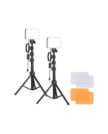 Neewer Zestaw studyjny BP66 dwie lampy LED + filtry + statywy (535780)