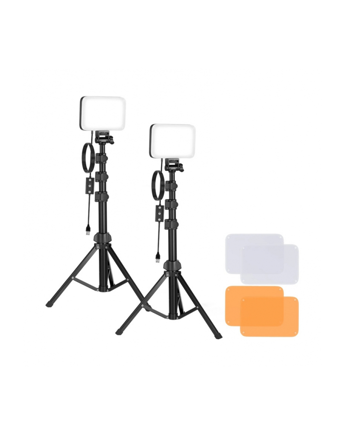 Neewer Zestaw studyjny BP66 dwie lampy LED + filtry + statywy (535780) główny