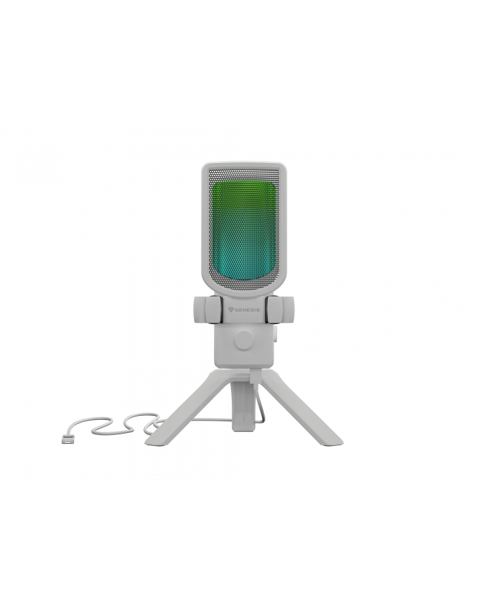 Mikrofon Genesis Radium 250 USB Statyw Biały główny