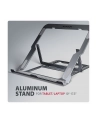 axagon STND-LAG Podstawa do laptopów aluminiowa 10-17,3 cala 8 regulowanych pozycji, Szara - nr 3