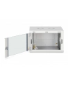 Szafa sieciowa wisząca jednosekcyjna DIGITUS Dynamic 19'' 7U, 600x450, drzwi szyba, szary, niezmontowana, 60kg - nr 5