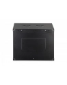 Szafa sieciowa wisząca jednosekcyjna DIGITUS Dynamic 19'' 9U, 600x450, drzwi szyba, czarny, niezmontowana, 60kg - nr 4