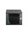 Szafa sieciowa wisząca jednosekcyjna DIGITUS Dynamic 19'' 9U, 600x600, drzwi szyba, czarny, niezmontowana, 60kg - nr 3