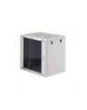 Szafa sieciowa wisząca jednosekcyjna DIGITUS Dynamic 19'' 12U, 600x450, drzwi szyba, szary, niezmontowana, 60kg - nr 10