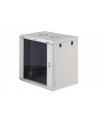 Szafa sieciowa wisząca jednosekcyjna DIGITUS Dynamic 19'' 12U, 600x450, drzwi szyba, szary, niezmontowana, 60kg - nr 1