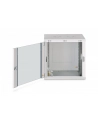 Szafa sieciowa wisząca jednosekcyjna DIGITUS Dynamic 19'' 12U, 600x450, drzwi szyba, szary, niezmontowana, 60kg - nr 5
