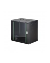 Szafa sieciowa wisząca jednosekcyjna DIGITUS Dynamic 19'' 12U, 600x450, drzwi szyba, czarny, niezmontowana, 60kg - nr 10