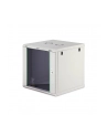 Szafa sieciowa wisząca jednosekcyjna DIGITUS Dynamic 19'' 12U, 600x600, drzwi szyba, szary, niezmontowana, 60kg - nr 10