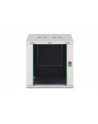 Szafa sieciowa wisząca jednosekcyjna DIGITUS Dynamic 19'' 12U, 600x600, drzwi szyba, szary, niezmontowana, 60kg - nr 3