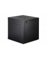 Szafa sieciowa wisząca jednosekcyjna DIGITUS Dynamic 19'' 12U, 600x600, drzwi szyba, czarny, niezmontowana, 60kg - nr 2