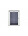 Szafa sieciowa wisząca jednosekcyjna DIGITUS Dynamic 19'' 16U, 600x450, drzwi szyba, szary, niezmontowana, 60kg - nr 3