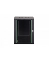 Szafa sieciowa wisząca jednosekcyjna DIGITUS Dynamic 19'' 16U, 600x450, drzwi szyba, czarny, niezmontowana, 60kg - nr 3