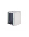 Szafa sieciowa wisząca jednosekcyjna DIGITUS Dynamic 19'' 16U, 600x600, drzwi szyba, szary, niezmontowana, 60kg - nr 10