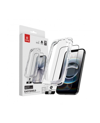 crong Szkło hartowane EasyShield 2-Pack - iPhone 16e / iPhone 14 / iPhone 13 / iPhone 13 Pro (2 sztuki)
