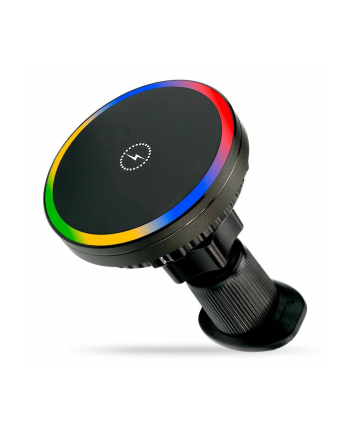 Uchwyt samochodowy everActive MC-W15 PRO magnetyczny 15W z ładowarką indukcyjną zgodny z MagSafe