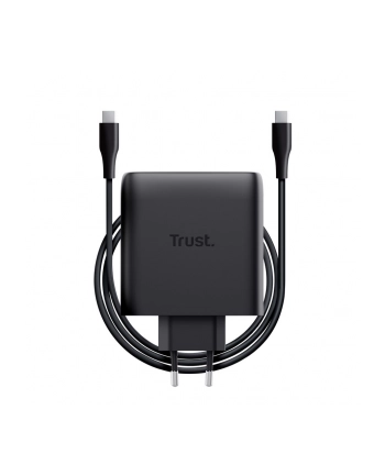 trust Ładowarka MAXO GaN 100W 2x USB-C czarna