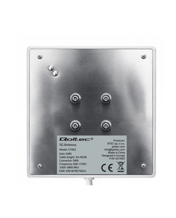 qoltec Antena 4G 5G LTE | 9dBi | kierunkowa | zewnętrzna | SMA |        wodoodporna | 3m