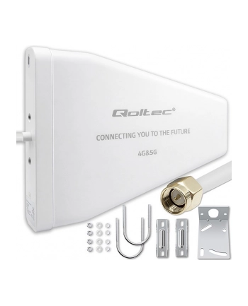 qoltec Antena 4G 5G LTE | 9dBi | kierunkowa | zewnętrzna | N female |   wodoodporna | 3m