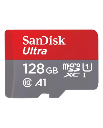 SanDisk 128 GB Ultra microSDX z adapterem SD, do 140 MB/S, A1, UHS-1 Klasa 10 U1