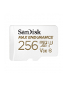 SanDisk MAX ENDURANCE 256 GB microSDXC Memory Card z SD Adaptor Biała UHS-I U3, Class 10, V30 - nr 1
