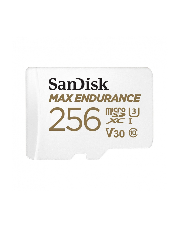 SanDisk MAX ENDURANCE 256 GB microSDXC Memory Card z SD Adaptor Biała UHS-I U3, Class 10, V30 główny