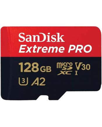 SanDisk Extreme PRO microSDXC UHS-I 128 GB   Adapter, A2, Class 10, V30, U3