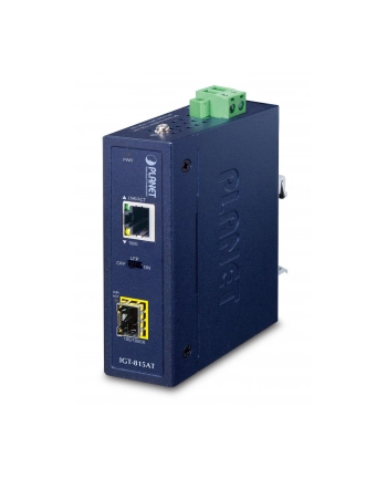 Planet Igt-815At Konwerter Sieciowy 1000 Mbit/S Multifunkcyjny, Pojedynczy Niebieski (Igt815At)