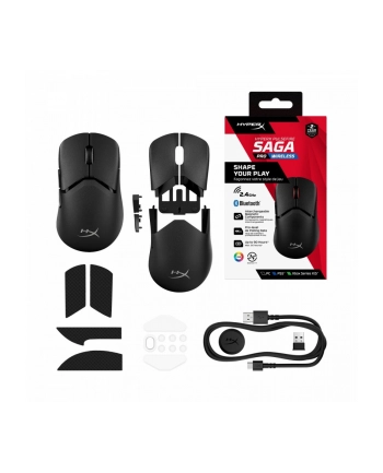 hyperx Mysz Pulsefire Saga Pro Bezprzewodowa Gaming - A2PB2AA