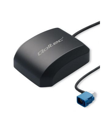 qoltec Mobilna Antena GPS GLONASS z podstawą magnetyczną| dookólna |   28dBi | 50W | FAKRA nr 2