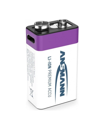 Ansmann Akumulator 9 V Li Ion E Block Usb C 1315 0005 400 Mah 9 V 1szt. EBLOCKUSBC