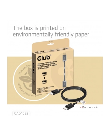 Club 3D CLUB3D CAC1092 DisplayPort 1,6 m Czarny (CAC1092)