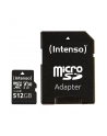 Intenso microSDXC 512GB C10 UHS-I Professional + Adapter - nr 1
