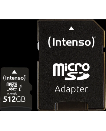 Intenso microSDXC 512GB C10 UHS-I Professional + Adapter