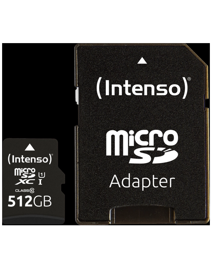 Intenso microSDXC 512GB C10 UHS-I Professional + Adapter główny